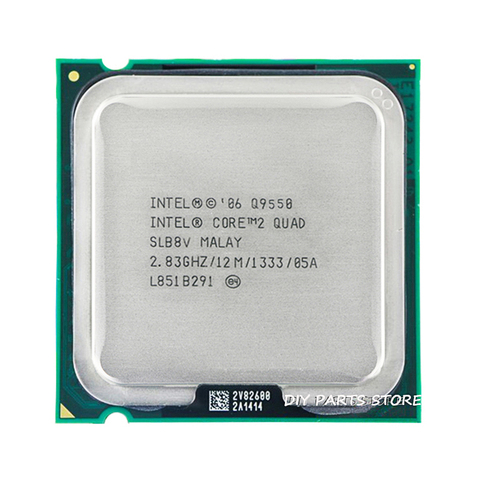 4 core INTEL Core 2 Quad  Q9550 Socket LGA 775 CPU INTEL Q9550  Processor 2.8G hz/12M /1333GHz) ► Photo 1/2
