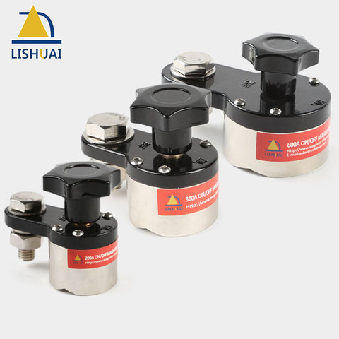 LISHUAI On/Off Magnetic Welding Ground Clamp Rare Earth Switchable Magnet Welding Holder 200A/300A/600A ► Photo 1/6