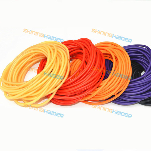 10m cold resistance plain,red,black,orange,blue,green latex tubing latex hose latex rubber band for fitness tension equipment ► Photo 1/5