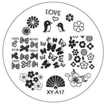 1xNew Year Style Fashion Design DIY Nail Image Stamping Plates 3D Round Nail Art Templates Stencils Manicure Tools ► Photo 1/5