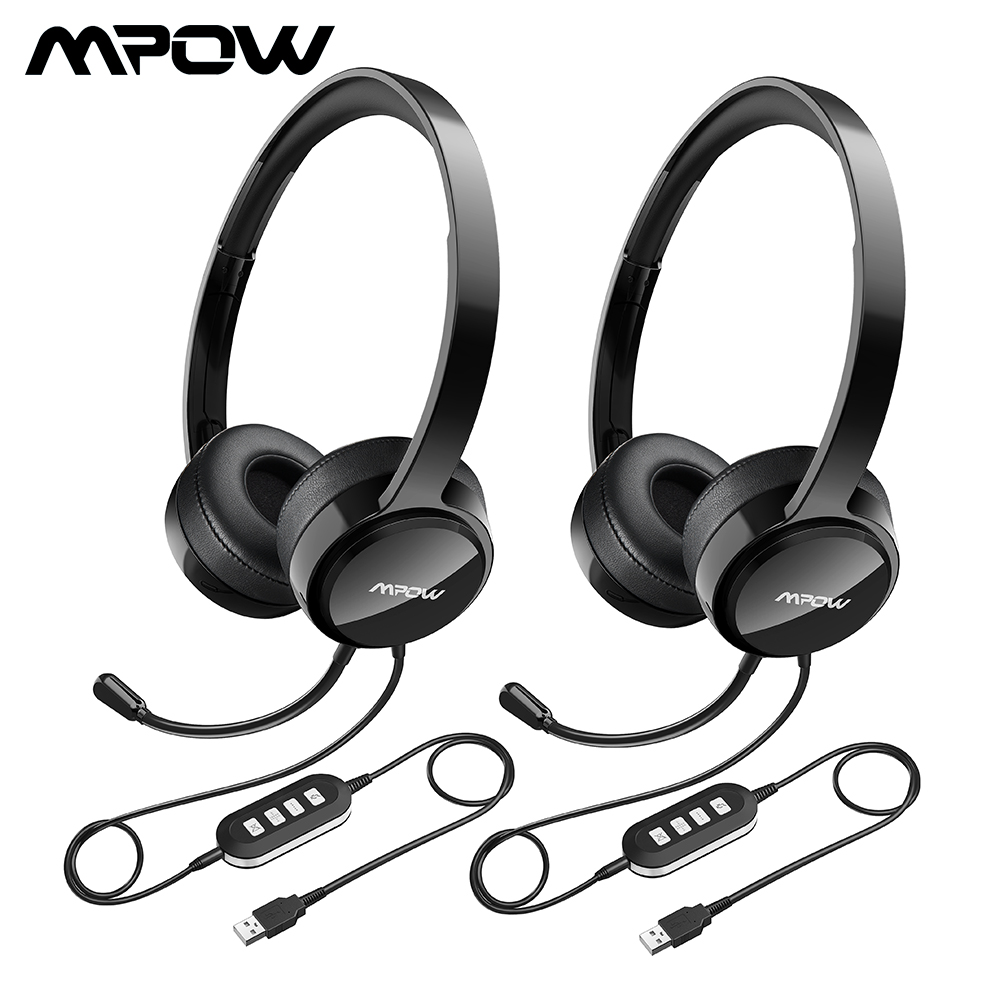 Omleiden het winkelcentrum tv station 2PCS Mpow PA071 Wired Headphones Headset With Noise Reduction Sound Card  3.5mm/ USB Plug Earphone For Call Center PC Phones Pad - Price history &  Review | AliExpress Seller - Mpow Authorized