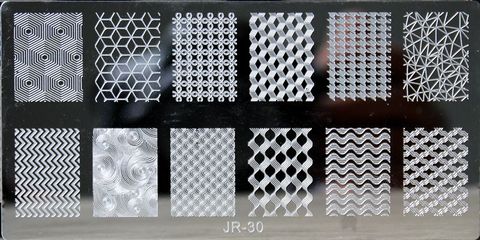 1pc MAFANAILS Nail Art Stamp Plate JR-30 Plate DIY Stamping Image Plate 6*12CM Nail Stamping Plate JR-30 ► Photo 1/1