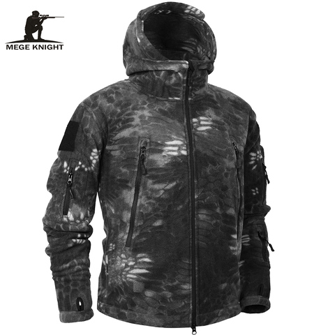 Mege Brand Autumn Winter Military Fleece Camouflage Tactical Men's Clothing Polar Warm Multicam Army Men Coat Outwear Hoodie ► Photo 1/6