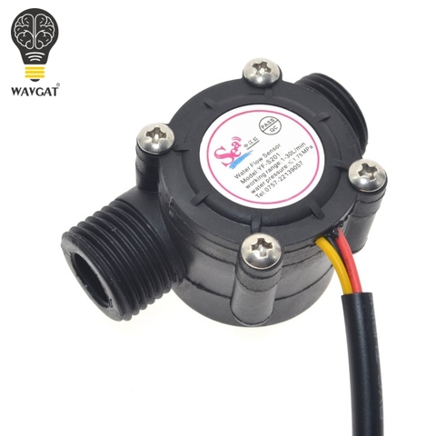Suq 1pcs Water Flow Sensor Flowmeter Hall Flow Sensor Water Control 1-30L/min ► Photo 1/6