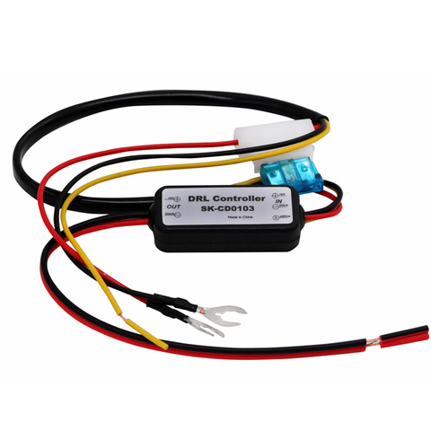 HAUSNN 1Pcs DRL Controller Auto Car LED Daytime Running Light Relay Harness Dimmer On/Off 12-18V Fog Light Controller ► Photo 1/5