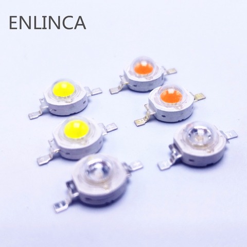 10-50pcs 1W 3W High Power LED lamp Bulb Diodes SMD 110-120LM LEDs Chip For 3W-18W Spot light Downlight white 3000K 6000K 9000k ► Photo 1/2