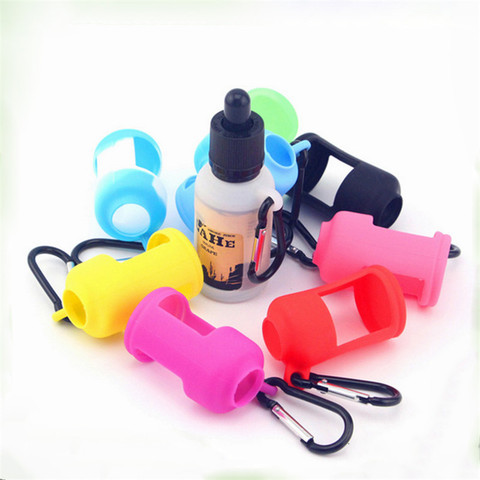 2pcs color random E Liquid Bottles Carrying Case Silicone Cover portable 30ml bottle eliquid holder ► Photo 1/1