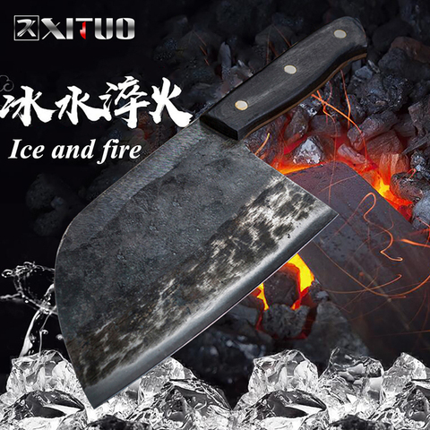 Knife, Handmade Forged Stainless Steel Kitchen Knives, Chinese