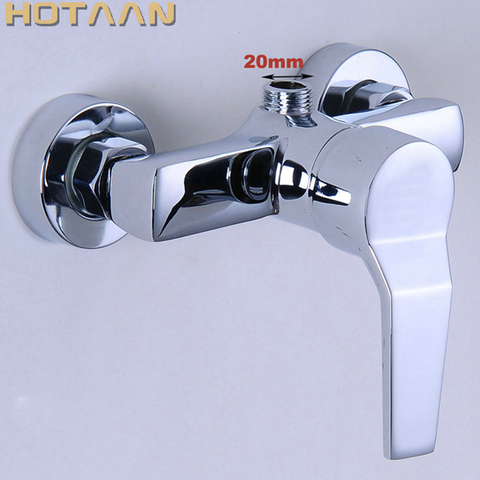 Free shipping Polished Chrome Finish New Wall Mounted shower faucet Bathroom Bathtub Handheld Shower Tap Mixer Faucet  YT-5323 ► Photo 1/6