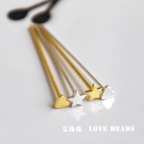 wholesale 10 pcs/lot needle T head pin 30/40mm earrings jewelry making craft findings accessories alloy 14k gold/platinum plated ► Photo 1/6