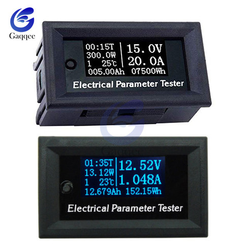 7 in 1 OLED Display Digital Multifunction Tester Voltage Current Time Temperature Capacity Power Voltmeter Ammeter Meter 10A 3A ► Photo 1/6
