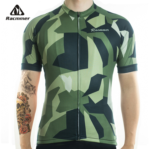 Racmmer 2022 Quick Dry Cycling Jersey Summer Men Mtb Bicycle Short Clothing Ropa Bicicleta Maillot Ciclismo Bike Clothes #DX-51 ► Photo 1/6