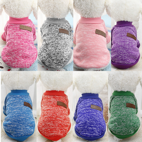Dog Clothes For Small Dogs Soft Pet Dog Sweater Clothing For Dog Winter Chihuahua Clothes Classic Pet Outfit Ropa Perro 15S1 ► Photo 1/6