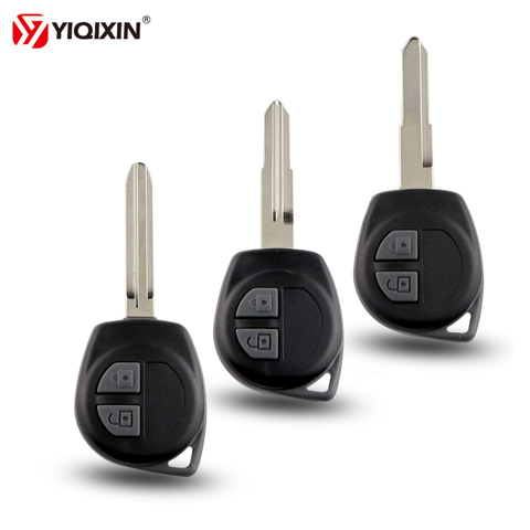 YIQIXIN 2 Buttons Replacement Remote Car Key Shell For Suzuki Grand Vitara SWIFT HU133R/TOY43/SZ11R Blade Rubber Button Pad ► Photo 1/6