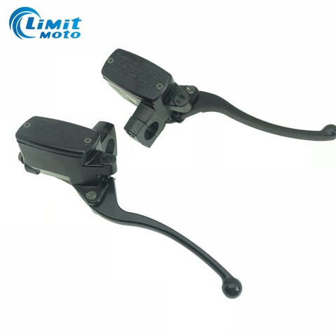 Black 25mm Handlebar With M10 Mirror mounting holes Motorcycle Hydraulic Clutch lever Brake Pump Master Cylinder Handle ► Photo 1/6