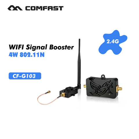 4W 4000mW 802.11b/g/n Wifi Wireless Amplifier Router 2.4Ghz WLAN signal booster Bluetooth Signal Booster with Antenna CF-G103 ► Photo 1/6