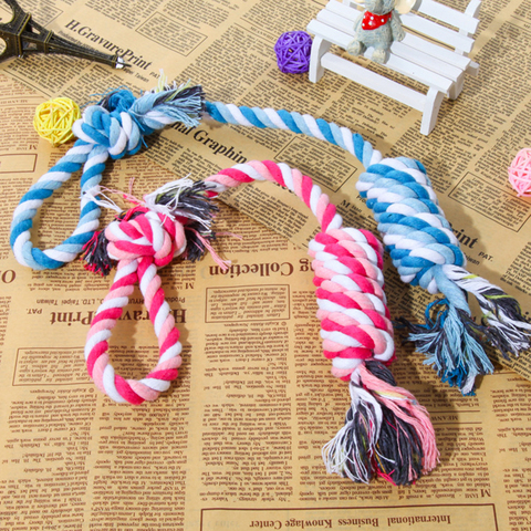 45*4cm Dog Pet Puppy Chew Cotton Rope Ball Braided Knot Toy Durable Braided Bone Rope Toys Chew Teething Cleaning Palying Ball ► Photo 1/6