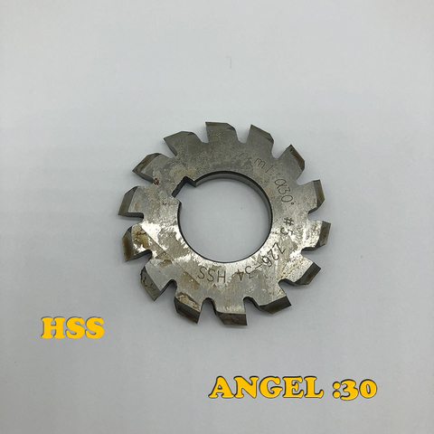 PA30 Involute gear milling cutter spline gear milling cutter pressure Angle 30 degrees m1m2m3m4m5m6m8m10 ► Photo 1/3