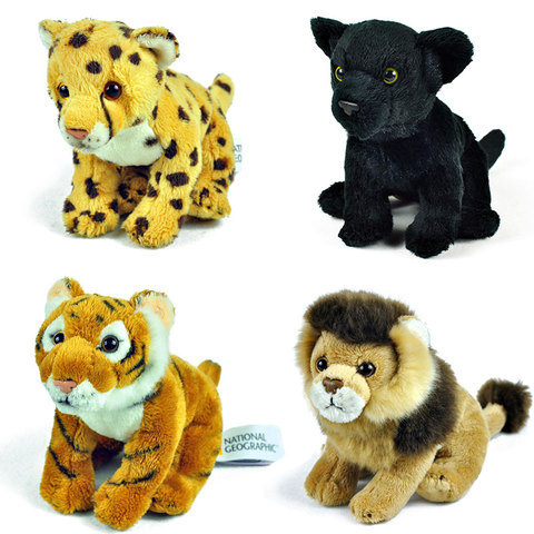 6 Styles 20cm Tiger Leopard Lion Stuffed Animals Plush Toy Real Life Plush  Lion Dolls for Boys Gift Black Panther Plush Doll - Price history & Review  | AliExpress Seller - Quality