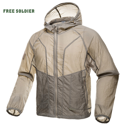 FREE SOLDIER outdoor sports camping tactical military men's skin coat uv protection men shirt sun protection clothes for camping ► Photo 1/6