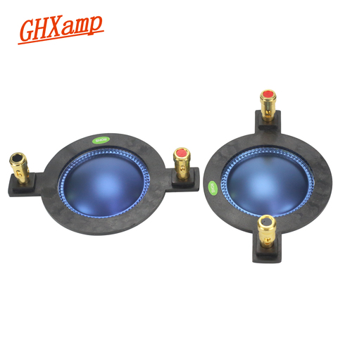 GHXAMP 44.4MM Voice Coil Blue Film 44 Core Horn Tweeter Driver Diaphragm Treble Speaker Repair DIY 8OHM 70-250W High-end 2PCS ► Photo 1/6