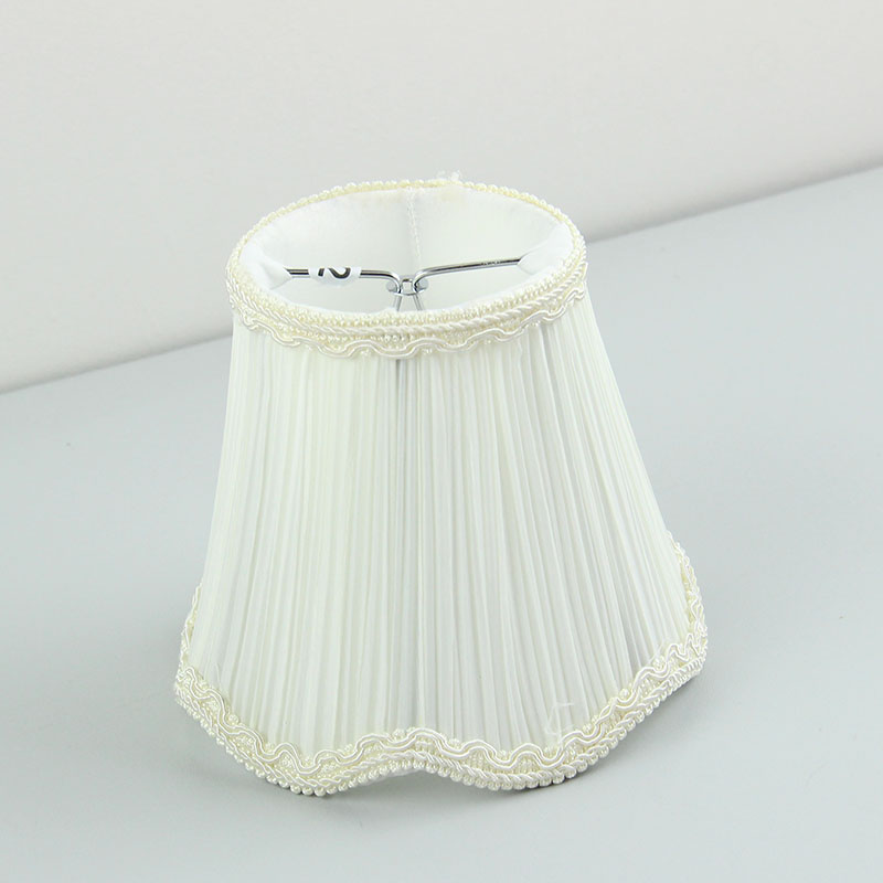 Off White Lace Lamp Shade, Mini Clip Lamp Shades