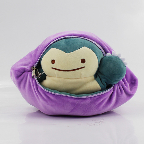 Pokemon 30cm Special Design Ditto Snorlax Plush Toy Metamon Inside-Out Ditto Becomes Snorlax Stuffed Doll Pillow Cushion ► Photo 1/6