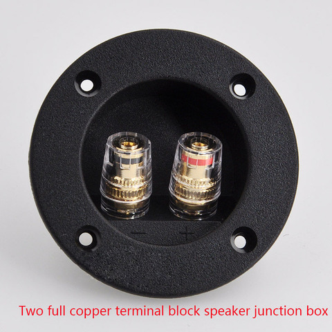 2pcs/lot Two copper terminal block speaker junction box connector DIY speaker accessories HIFI audio accessories 300 column ► Photo 1/6