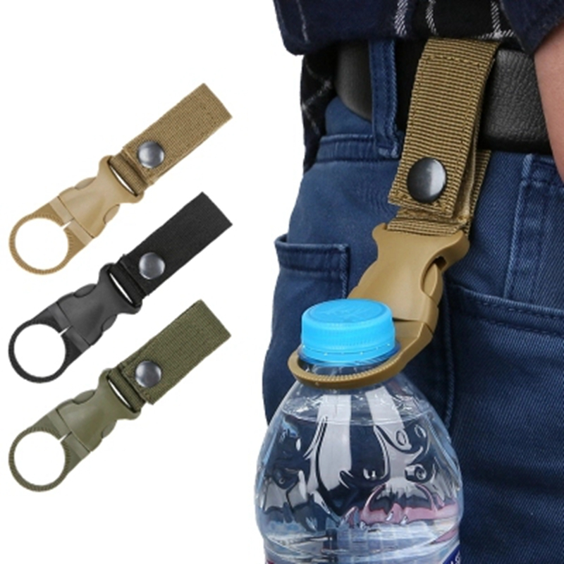 2pcs Multifunction Water Bottle Buckle Webbing Backpack Hanger Hook Holder^KN 