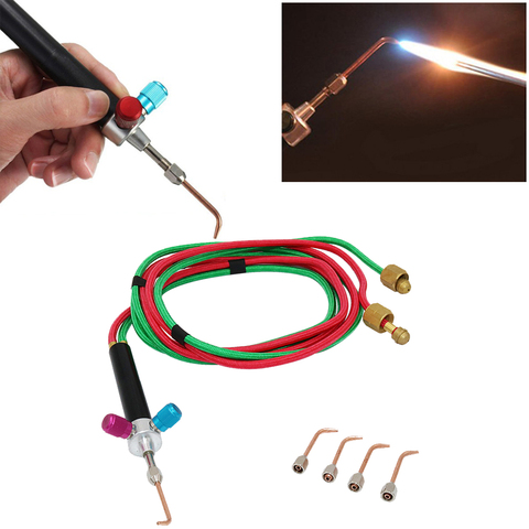 Mini gas welding torch for jewelry and dental tools with 5 tips Smith equipment gold Soldering torch for Oxygen ► Photo 1/6