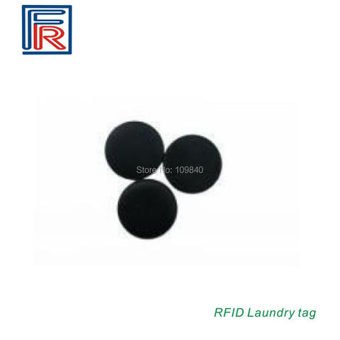 100PCS 13.56 MHz Diameter 13mm PPS RFID High Temperature Laundry Tag with  I CODE2 chip ISO15693 card/tags ► Photo 1/5