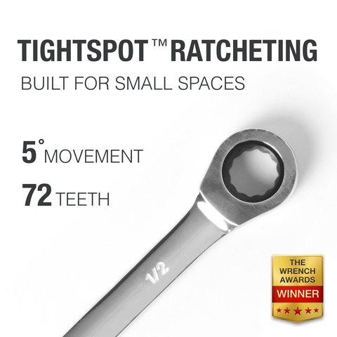 Ratchets Wrench Hand Tools for Car Repair 72 Fine Tooth with Tight Spaces A Set of Ratchet Wrenches Spanners Key Sets ► Photo 1/5