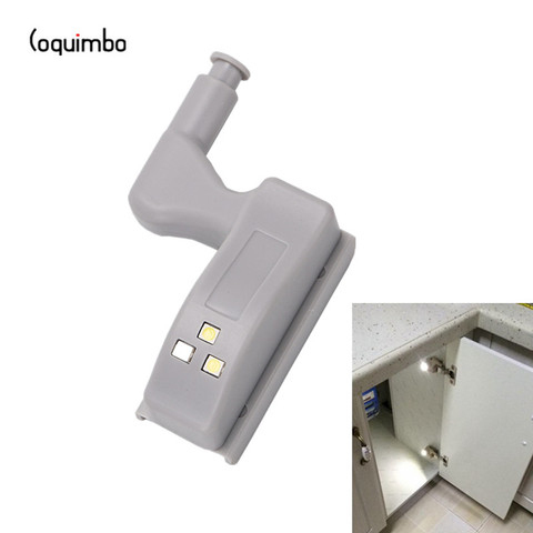 Coquimbo 2/5 Packs  Inner Hinge LED Sensor Under Cabinet Lights For Kitchen Bedroom Closet Wardrobe Night Light Battery Operated ► Photo 1/6