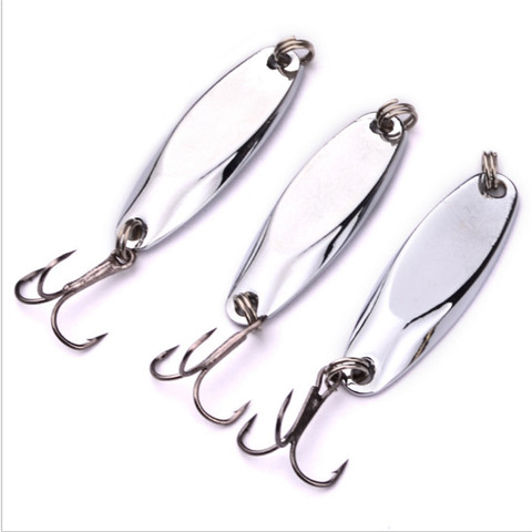 1pcs Fishing Lures 4.6cm 6.8g Wobbler Sliver Spinner Baits Spoons Artificial Bass Hard Sequin High Carbon Steel Hook Tackle Lure ► Photo 1/4