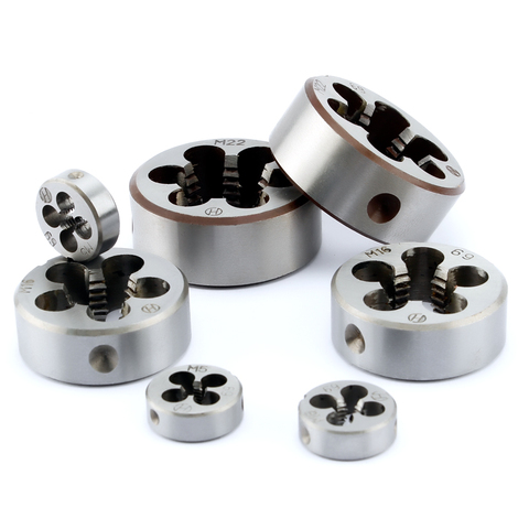 Alloy Steel 1pcs Hard Round Die Tap Threading Metric Mini Dies Set Right Hand Die M3 M4 M5 M6 M8 M10 M12 M14 M16 M18 M20 M27 M30 ► Photo 1/6