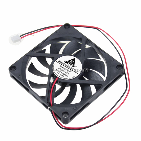 10pcs/lot Gdstime DC 8010 8cm 5V 2P 80x80x10mm Axial Cooling Radiator 80mm Fan ► Photo 1/6