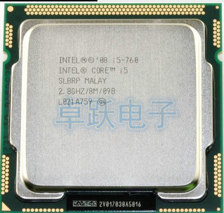 Free shipping Original Intel Core i5-760 Processor 2.8 GHz 8MB Cache Socket LGA1156 45nm Desktop CPU I5 760 scrattered piece ► Photo 1/1