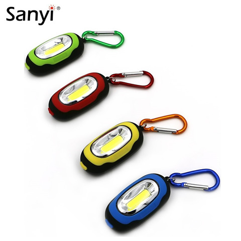 New Arrival Portable Mini Keychain Pocket Torch 3 Modes COB LED Light Flashlight Lamp Multicolor Mini Torch With Button Battery ► Photo 1/6