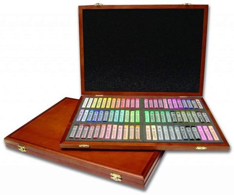 Mungyo Gallery Soft Pastel Squares Wood Box Set of 72 - Assorted Colors ► Photo 1/2