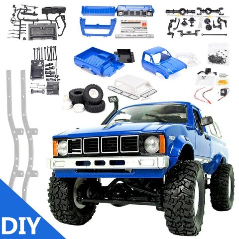 RBR/C WPL C24 DIY radio control car off-road RC car parts 1:16 RC tracked military truck body assembly kit modification ► Photo 1/6