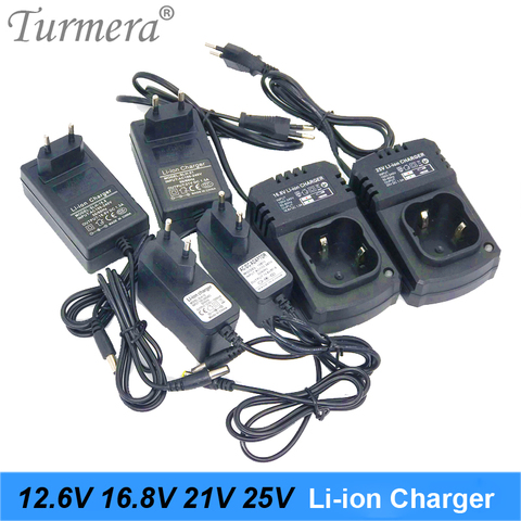 12.6V 16.8V 21V 25V 1A 1.3A 18650 Lithium Battery Charger DC 5.5MM*2.1MM 110-220V Lithium Li-ion Battery Charger for Screwdriver ► Photo 1/6