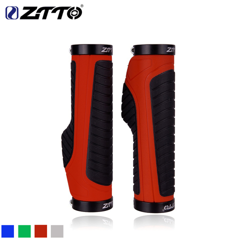 ZTTO Fixed Gear Lockable Anti-Slip Bicycle Grips Shock-Proof Lock-on Rubber For Road City Folding Cycling Bike Handlebar 22.2mm ► Photo 1/6