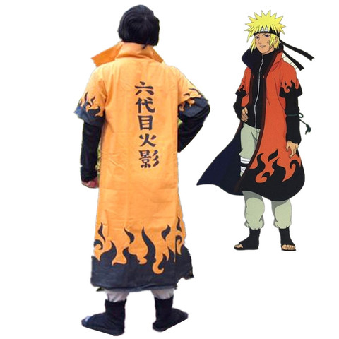 Anime Naruto Cosplay Costumes Six Yondaime Hokage Namikaze Minato Cloak  Hatake Kakashi Naruto Cape Outfit Free shipping - Price history & Review |  AliExpress Seller - Piamiania666 Store 