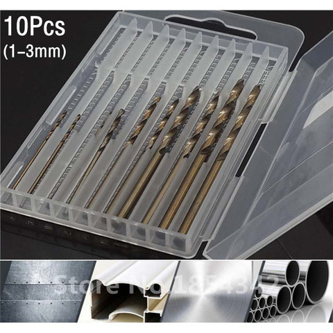 10Pcs Set 1MM-3MM Cobalt High Speed Steel Twist Drill Hole M35 Stainless Steel Tool Set The Whole Ground Metal Reamer Tools ► Photo 1/6