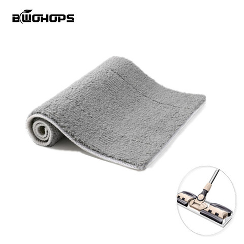 Mop Pads Replace The Cloth Superfine Fiber Water Absorption Flat Mop Head  Flat Clamped Flatbed Clip 22 * 39 CM ► Photo 1/6