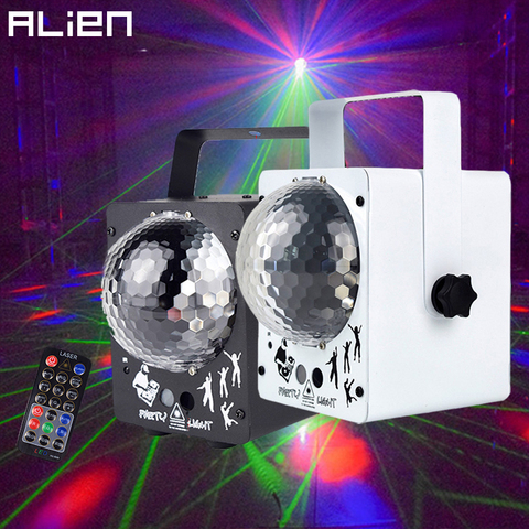 ALIEN RGB LED Crystal Disco Magic Ball With 60 Patterns RG Laser Projector DJ Party Holiday Bar Christmas Stage Lighting Effect ► Photo 1/6