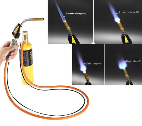MAPP Torch Gas Welding Torch Self Ignition 1.5m(5ft) Hose Gas Brazing Burner Soldering Quenching BBQ Burner CE HVAC/R Hand Torch ► Photo 1/6
