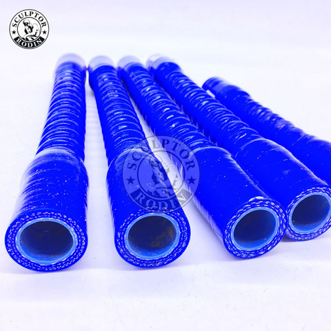 ID:38MM 45MM 50MM replace auto bend silicone tube hose rubber steel tube pipe (Length: 500MM 600MM 800MM) Blue/Black 1PCS ► Photo 1/1