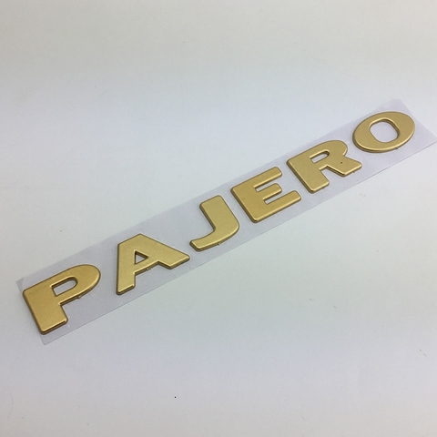 Car Sticker 3D for Pajero Letter Logo ABS Emblem Badge Stickers Car Body Side Logo Decal for Mitsubishi Pajero Car Accessories ► Photo 1/2
