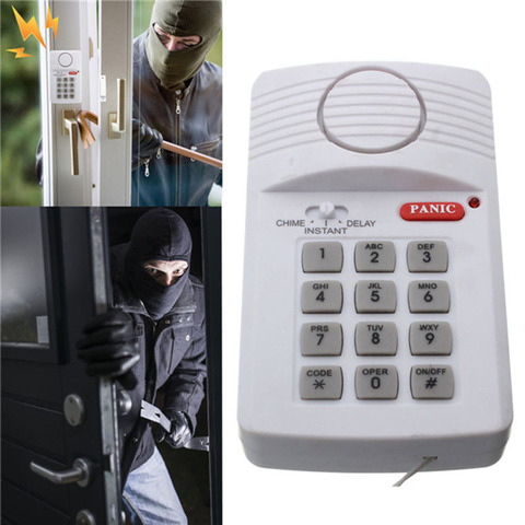 Security Keypad Door Window Alarm System With Panic Button For Home Garage Alarm Systems ► Photo 1/5